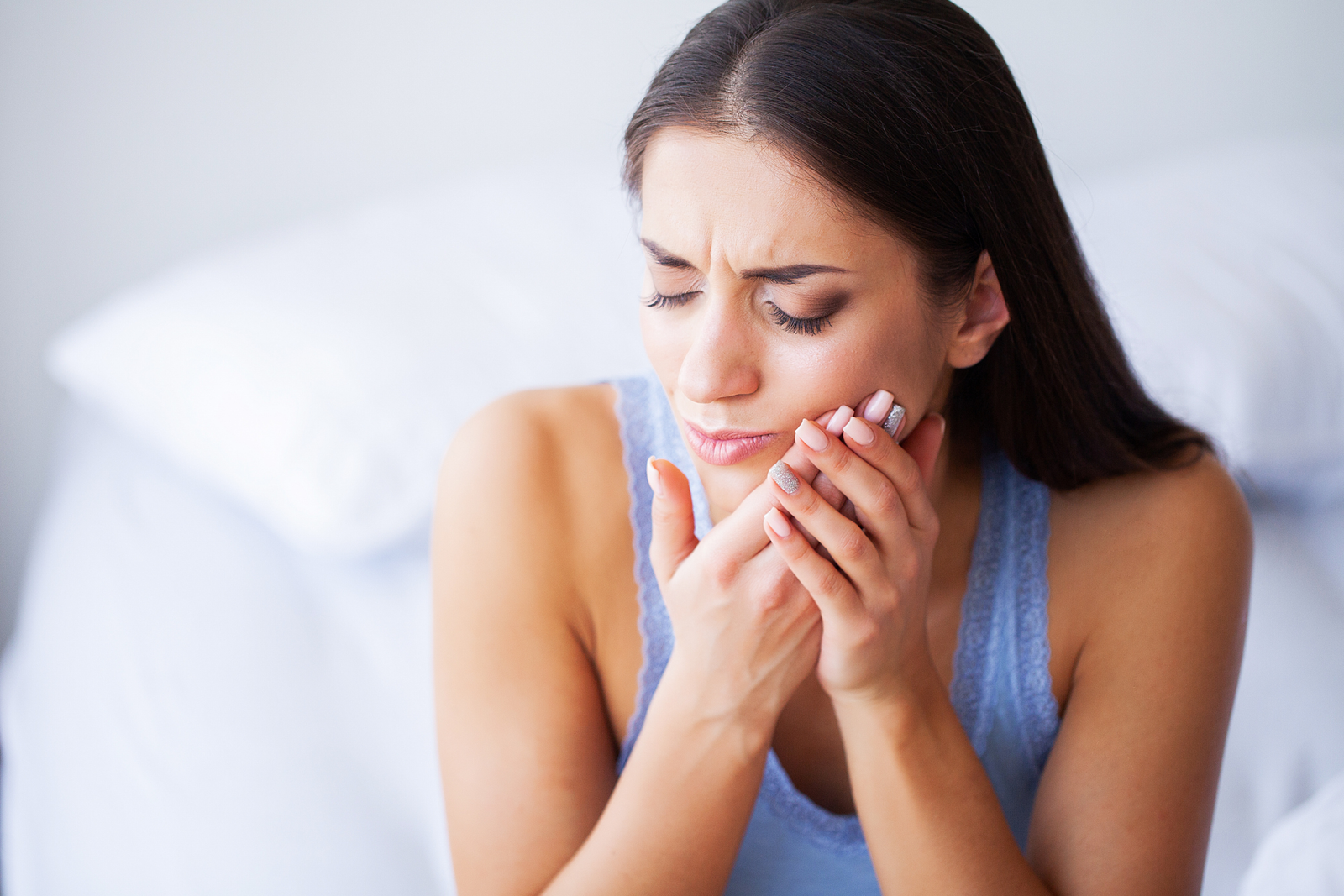 Patient with tooth pain